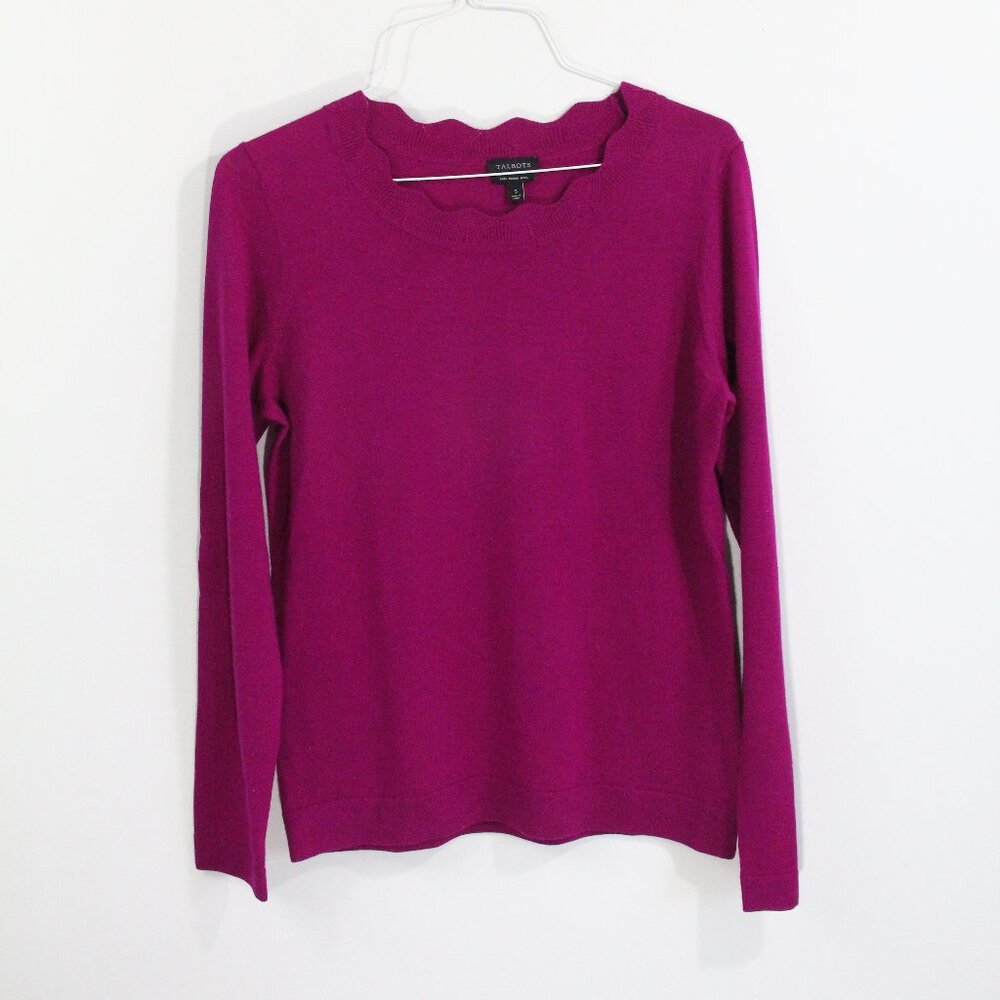 Talbots Merino Wool Sweater Small Women Crewneck Long Sleeves Top